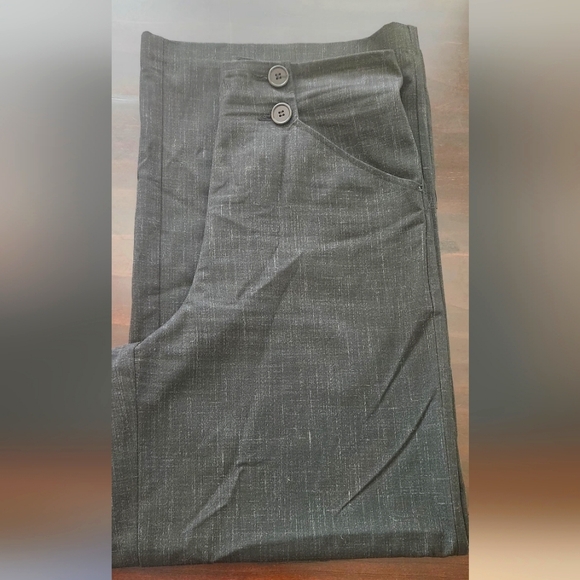 MAX STUDIO LONDON Charcoal Wide Leg Pants Size 8 - Picture 4 of 8